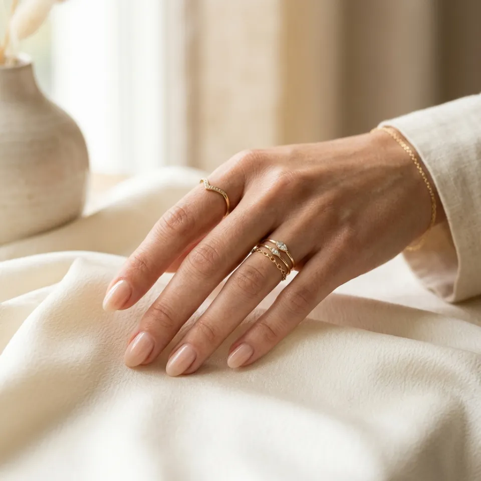 Bague Cœur Nacré